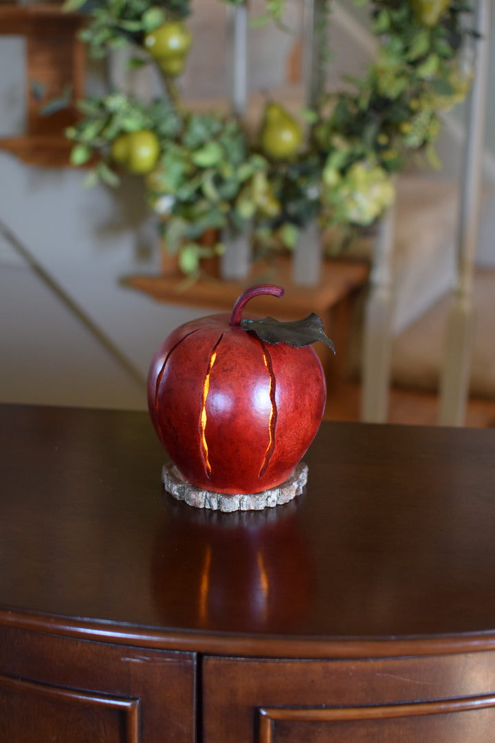 Apple Luminary Gourd at Meadowbrooke Gourds. 