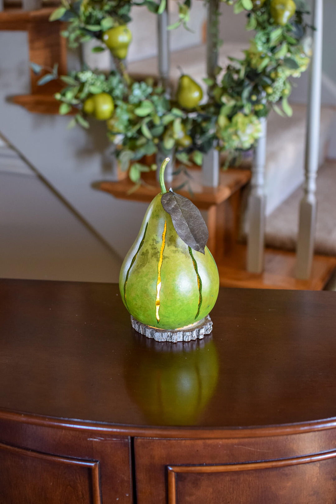 Pear Luminary Gourd at Meadowbrooke Gourds. 