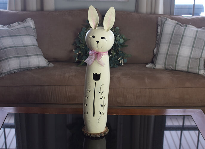 Poppy extra tall bunny gourd at Meadowbrooke Gourds