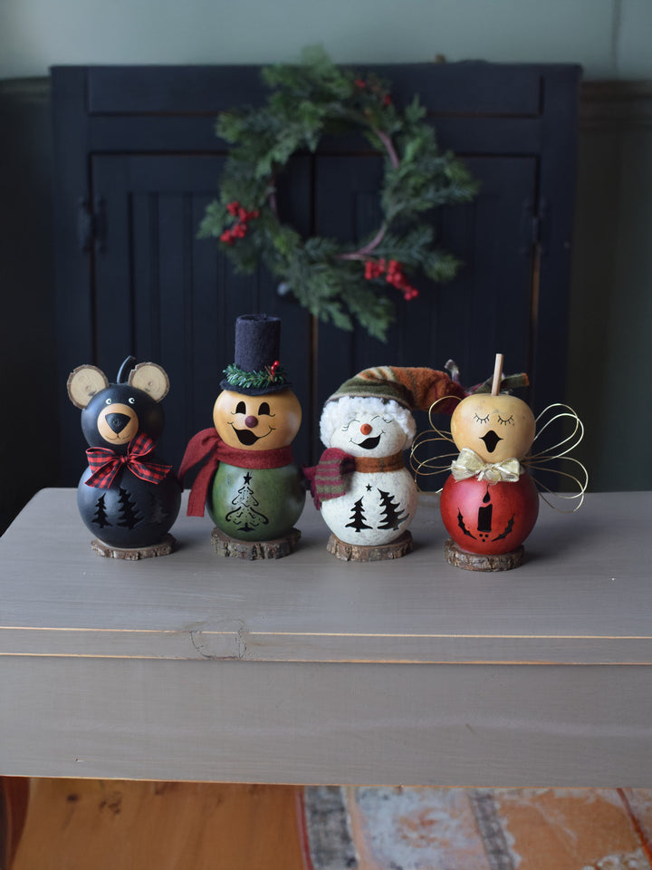 Tiny Winter Friends Gourd designs