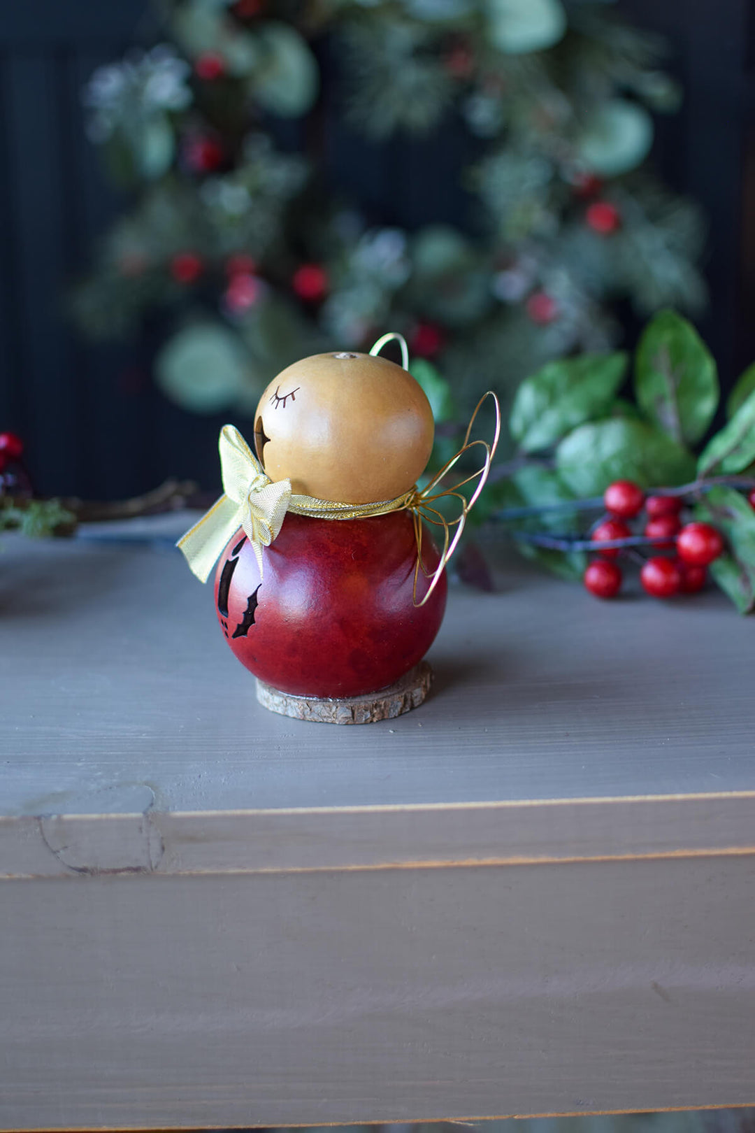 Tiny Anastasia Angel Gourd Side View